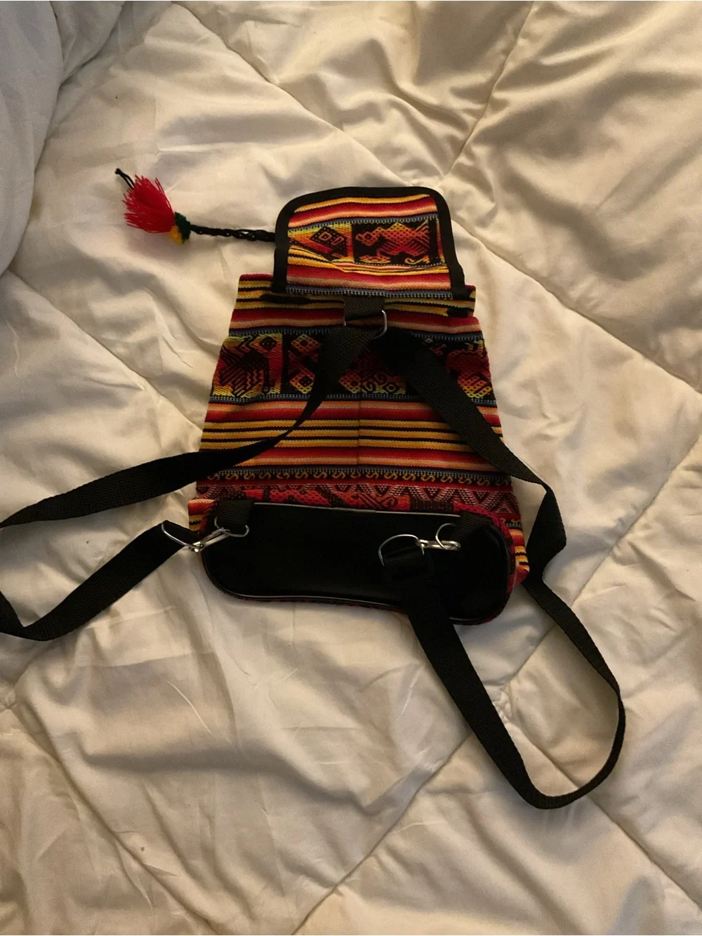 Bolivia Embroidered Multicolor Women's Mini Backpack